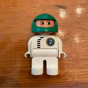 Lego Duplo Green Helmet Minifigure